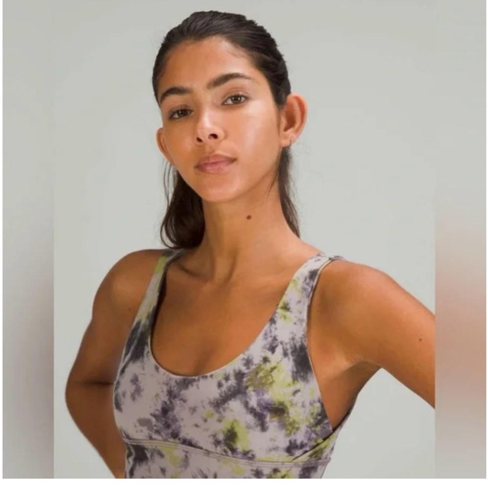 Lululemon Align Reversible Bra Radial Tie Dye Mauve/Grey Multi/Radial‎ A/B Cup